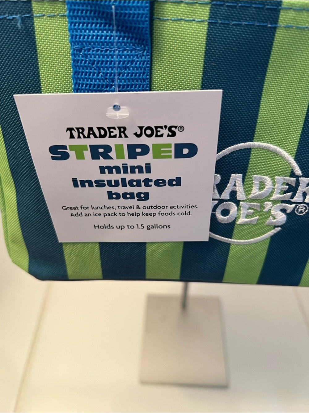 Trader Joe's Striped Mini Insulated Bag  Limited Edition 2026 Summer Release